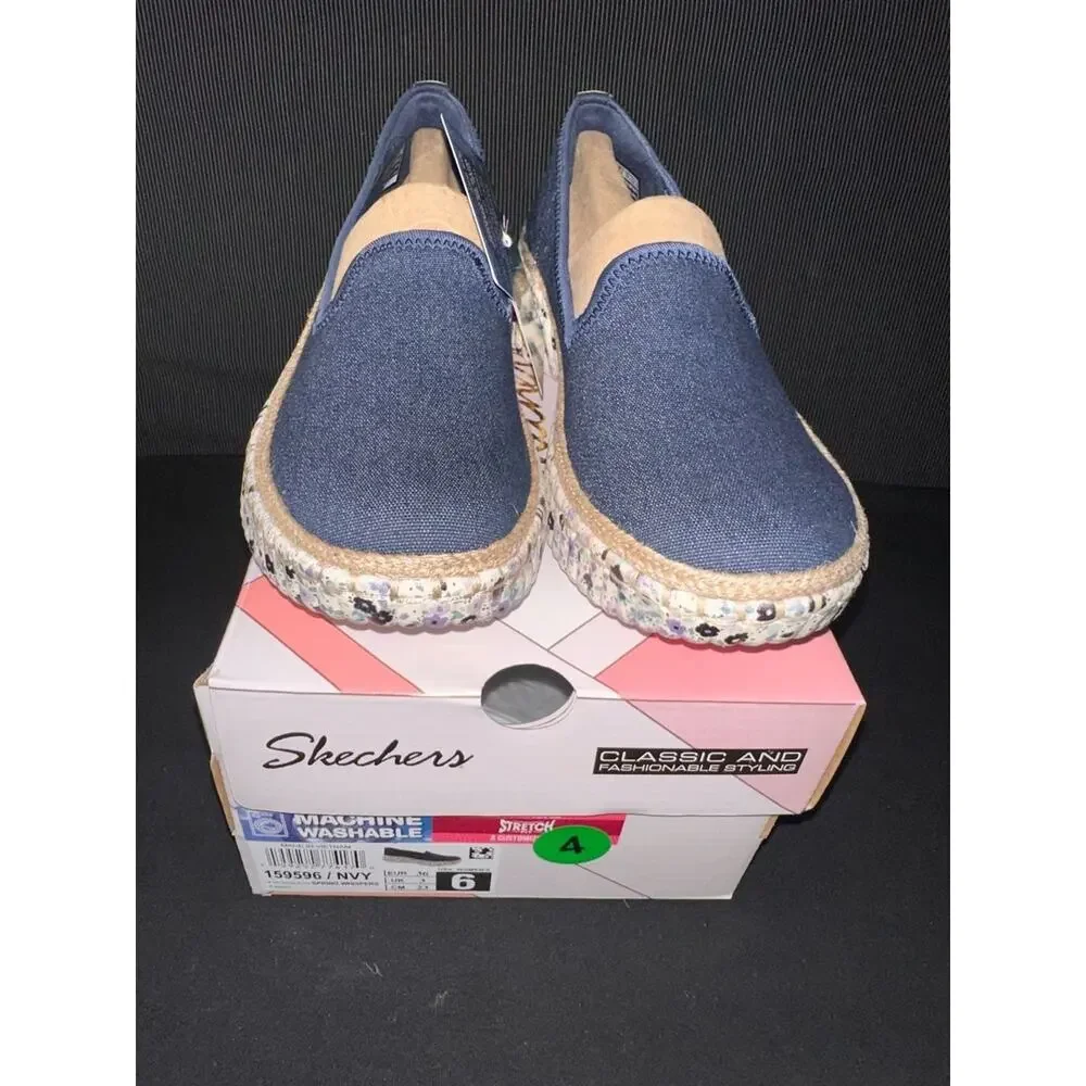 No.04 Skechers Women's Air Cooled Memory Foam Vegan Whispers Slip-On